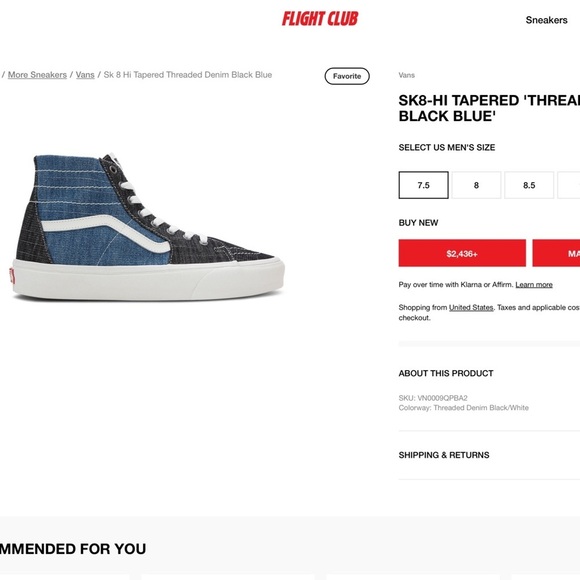 - Vans 
Sk8-high tapered 
‘Threaded denim
brand new
Super rare**🔥 - Picture 13 of 13